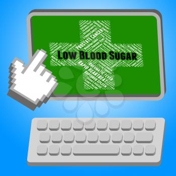 Low Blood Sugar Representing Poor Health And Disability