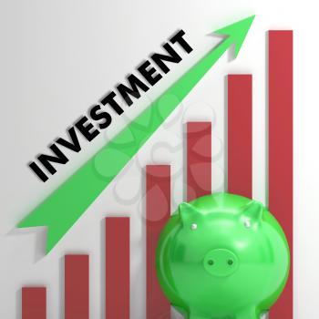 Raising Investment Chart Shows Progression And Success