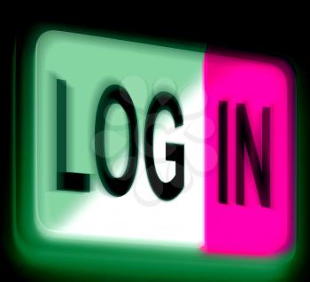 Log In Login Sign Showing Sign In Online