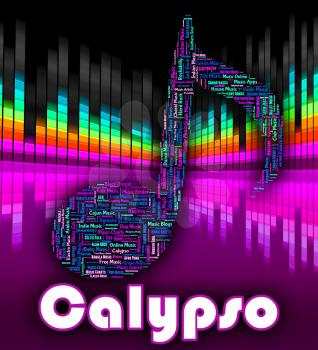 Calypso Music Showing Sound Track And Singing