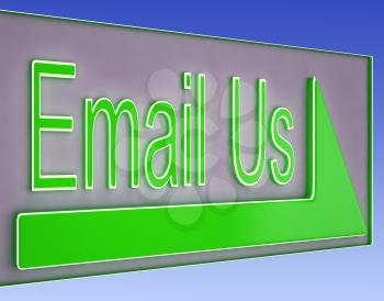 Email Us Button Showing Information Provider Or Help