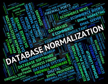 Database Normalization Meaning Computing Standard And Text