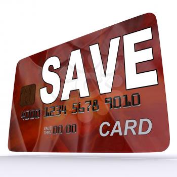 Save Bank Card Meaning Setting Aside Money In Savings Account