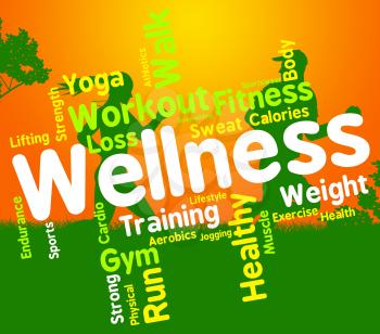 Wellness Words Showing Preventive Medicine And Health