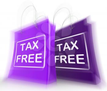 Tax Free Shopping Bags Showing  Duty Exempt Discounts