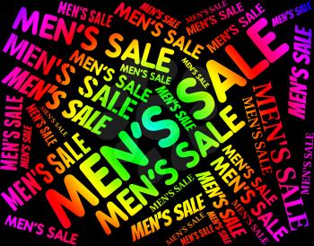 Men's Sale Representing Mans Discount And Retail