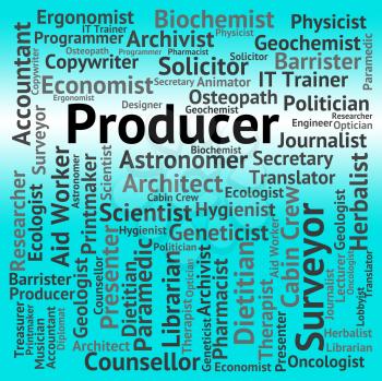 Producer Job Indicating Hiring Production And Organize