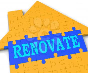 Renovate House Showing Improve And Construct Building