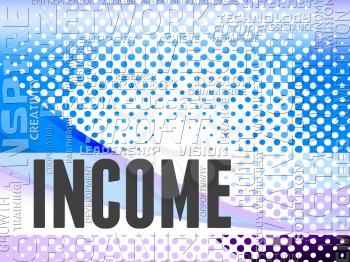 Income Words Representing Wage Earnings And Incomes