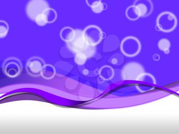 Purple Bubbles Background Meaning Droplets And Curves

