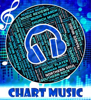 Chart Music Indicating Sound Track And Soundtrack