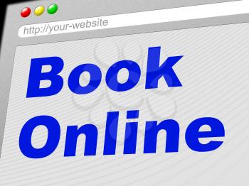 Book Online Showing World Wide Web And Website