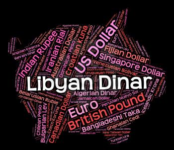 Libyan Dinar Representing Exchange Rate And Forex