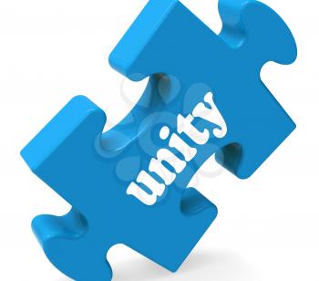 Unity Showing Partner Team Teamwork Or Collaboration