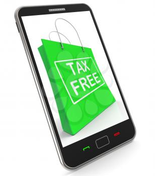 Tax Free Shopping Phone Showing No Duty Taxation