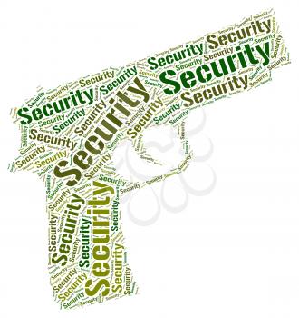 Security Word Indicating Secured Privacy And Wordcloud