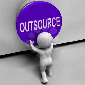 Outsource Button Meaning Freelancer Or Independent Worker