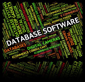 Database Software Showing Databases Computer And Softwares