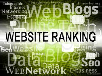 Website Ranking Representing Search Engine And Seo