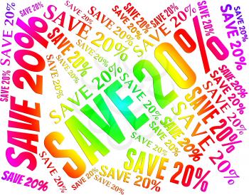 Twenty Percent Off Meaning Promotional Discounts And Bargain