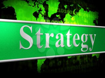 Strategy Business Representing Corporate Corporation And Trade