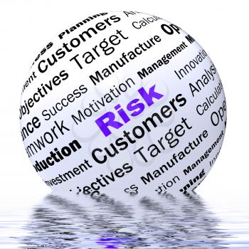 Risk Sphere Definition Displaying Dangerous Insecure And Unstable