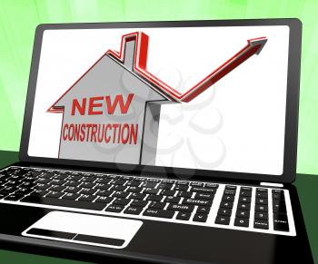 New Construction House Laptop Meaning Recently Constructed Home