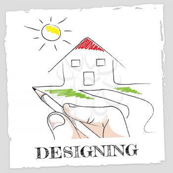Draw Designing Indicating Visualization Graphic And Creative
