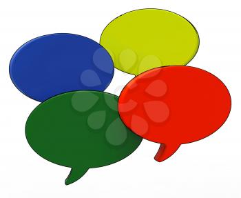 Blank Speech Balloon Showing Copy space For Thought Chat Or Idea