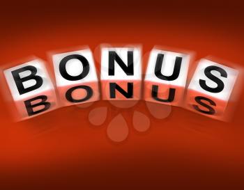 Bonus Blocks Displaying Promotional Gratuity Benefits and Bonuses