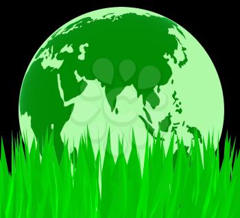 Global Nature Representing Worldwide Globalisation And Globe