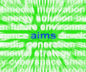 Aims Word Meaning Purpose Direction And Goals