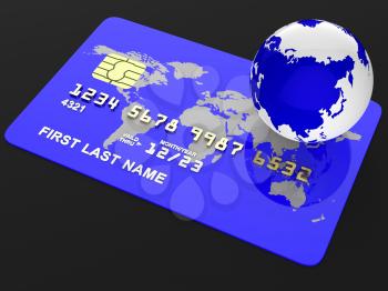Credit Card Meaning Shopping Planet And Retail