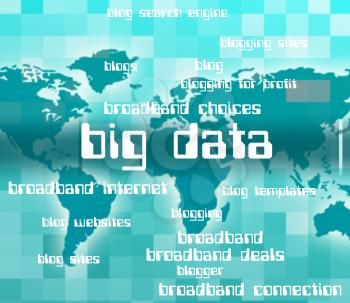 Big Data Meaning Huge Knowledge And Words