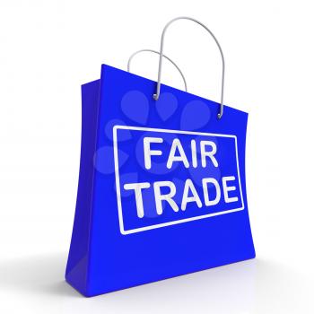 Fairtrade Shopping Bag Showing Fair Trade Product Or Products