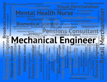 Mechanical Engineer Showing Mechanized Job And Position