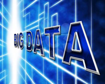 Big Data Showing Information Byte And Knowledge