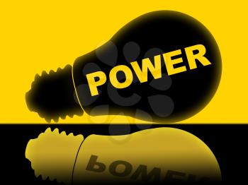 Power Lightbulb Meaning Bright Electricity And Electric