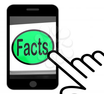 Facts Button Displaying True Information And Data