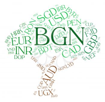 Bgn Currency Meaning Bulgarian Levs And Text