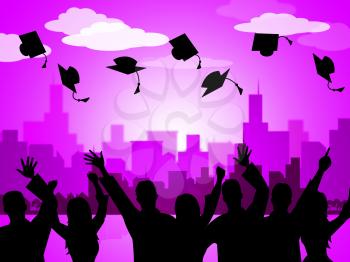 Graduation Education Representing Passing Tutoring And Educated