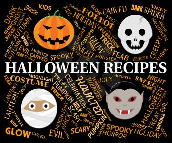 Halloween Recipes Representing Trick Or Treat Cookery