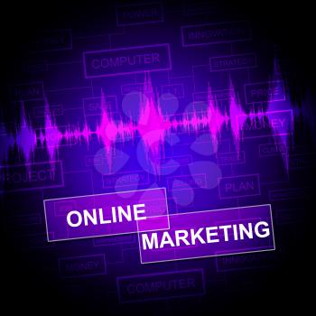 Online Marketing Showing E-Commerce Promotions And E-Marketing
