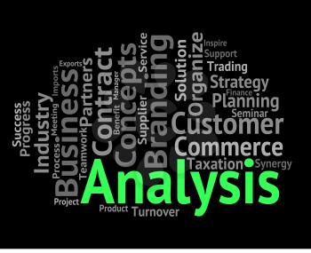 Analysis Word Representing Data Analytics And Analyse