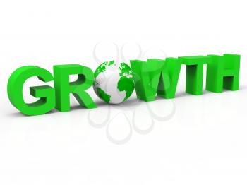 Financial Growth Representing Develop Improve And Income