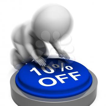 Ten Percent Off Pressed Meaning 10 Lower Price