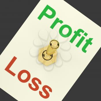 Profit Switch On Representing Market And Trade Earning 