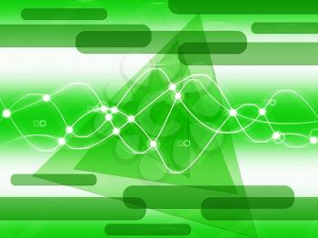 Green Double Helix Background Showing DNA Make-Up And Biological
