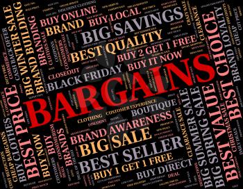 Bargains Word Indicating Words Sales And Cheap