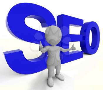 Seo Word Representing Internet Optimization And Promotion